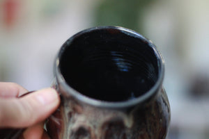 05-F Purple PROTOTYPE Barely Flared Textured Divot Mug, 21 oz.