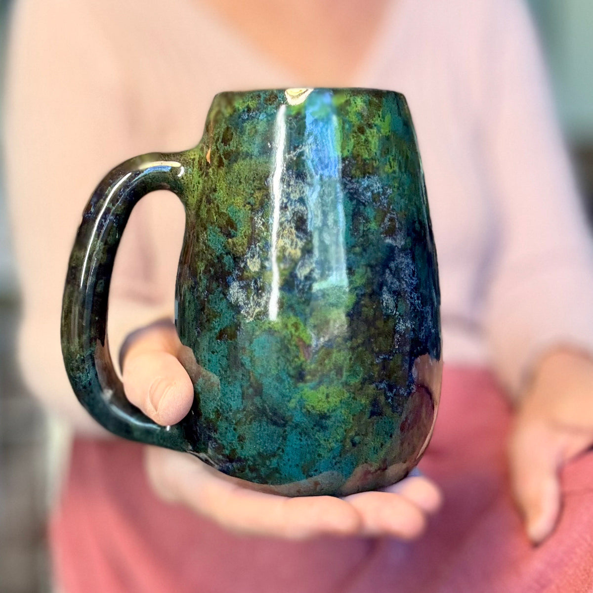 08-B Mossy Agate Mug, 25 oz.