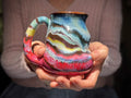 09-D Rainbow EXPERIMENT Curvy Flared Mug, 14 oz.