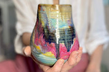 Load image into Gallery viewer, 05-D Rainbow EXPERIMENT Textured Crock Mug, 22 oz.