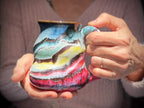 09-D Rainbow EXPERIMENT Curvy Flared Mug, 14 oz.