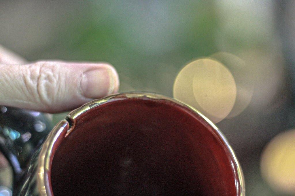08-D PROTOTYPE Notched Textured Mug, 21 oz.