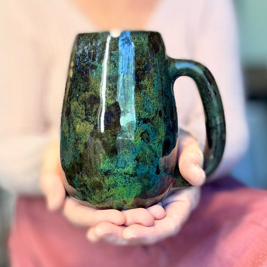08-B Mossy Agate Mug, 25 oz.