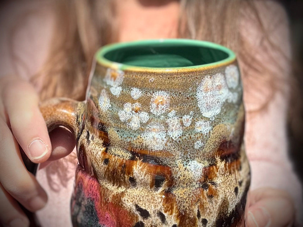 09-C Desert Oasis Swirly Mug, 24 oz.