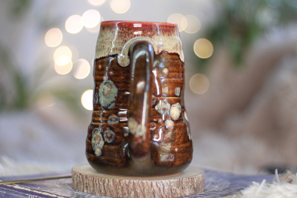 11-TESTER Root Beer Dad Textured Divot Mug, 16 oz.