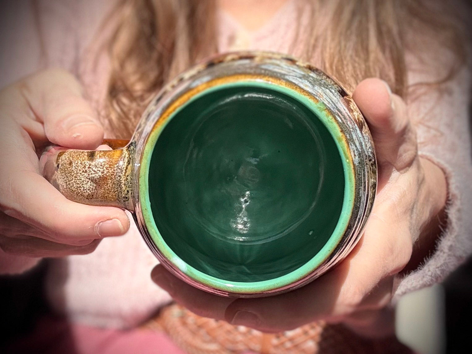09-C Desert Oasis Swirly Mug, 24 oz.