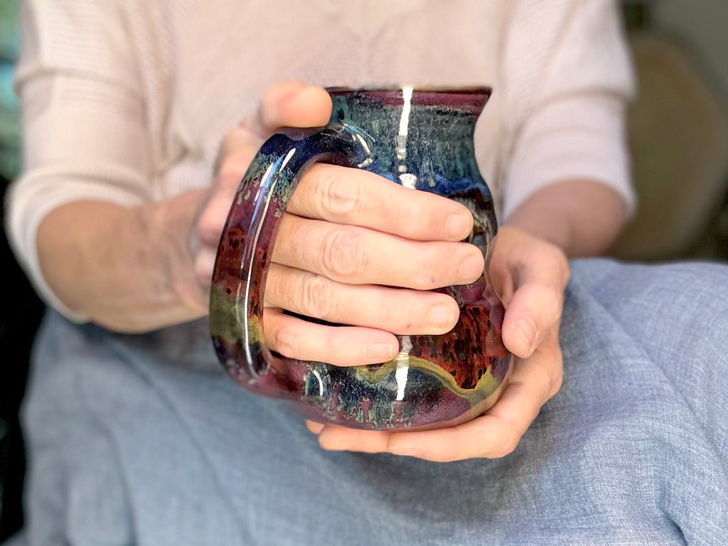 09-C Cosmic Rainbow Grotto Cuddle Mug, 22 oz.