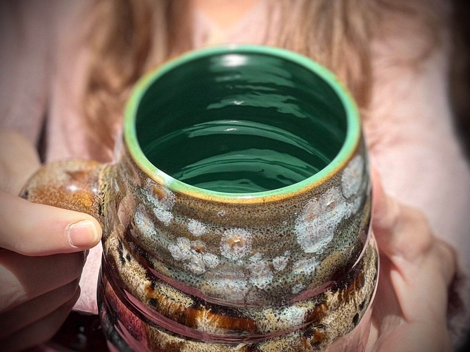 09-C Desert Oasis Swirly Mug, 24 oz.