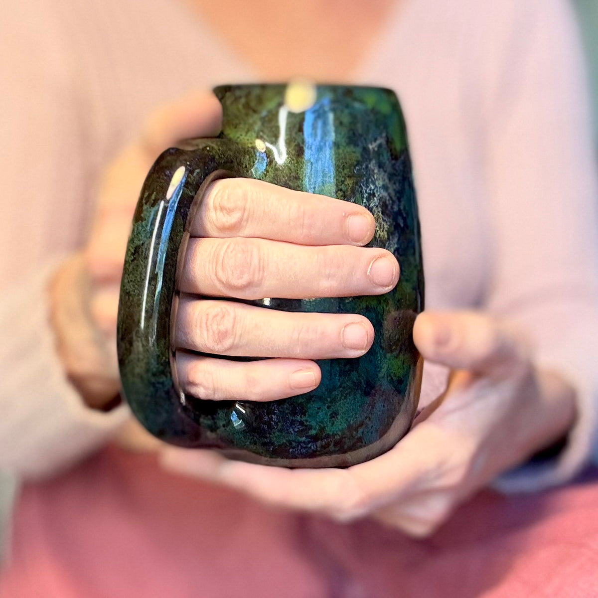 08-B Mossy Agate Mug, 25 oz.