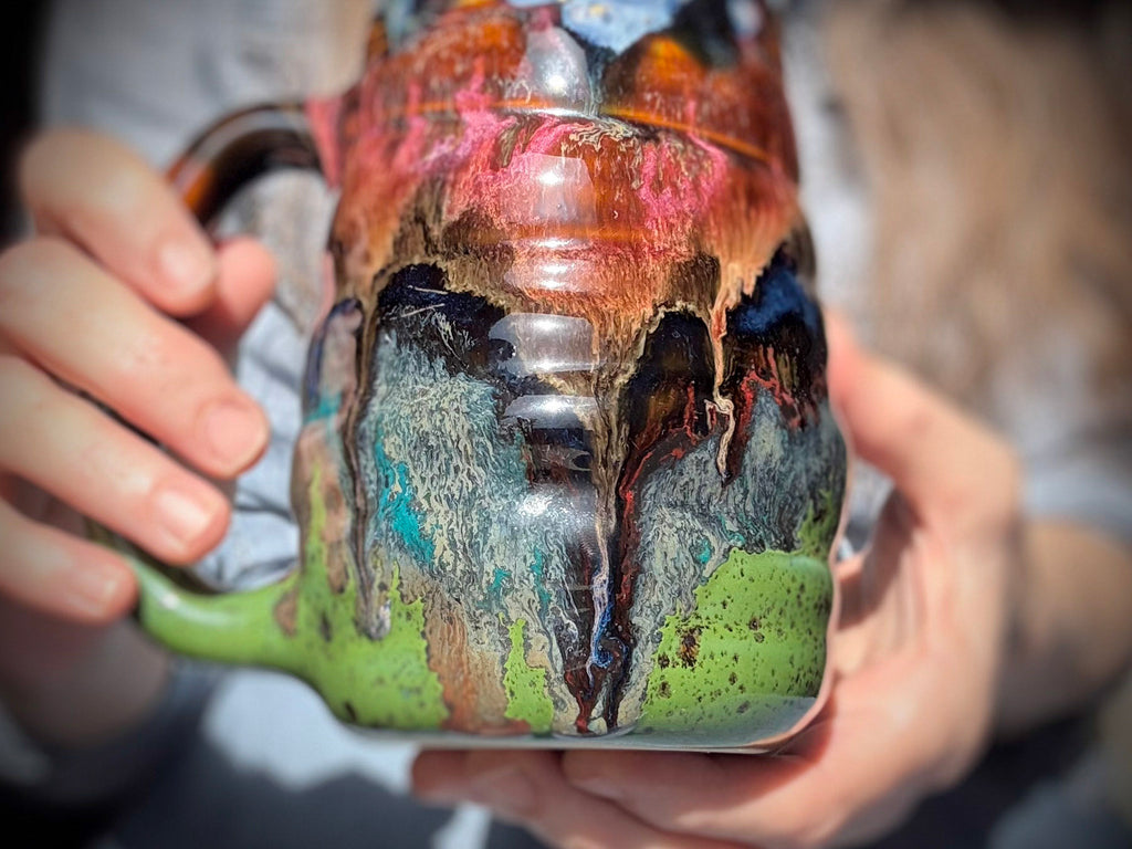 08-B Starry Night Swirly Mug - TOP SHELF MISFIT, 25 oz.