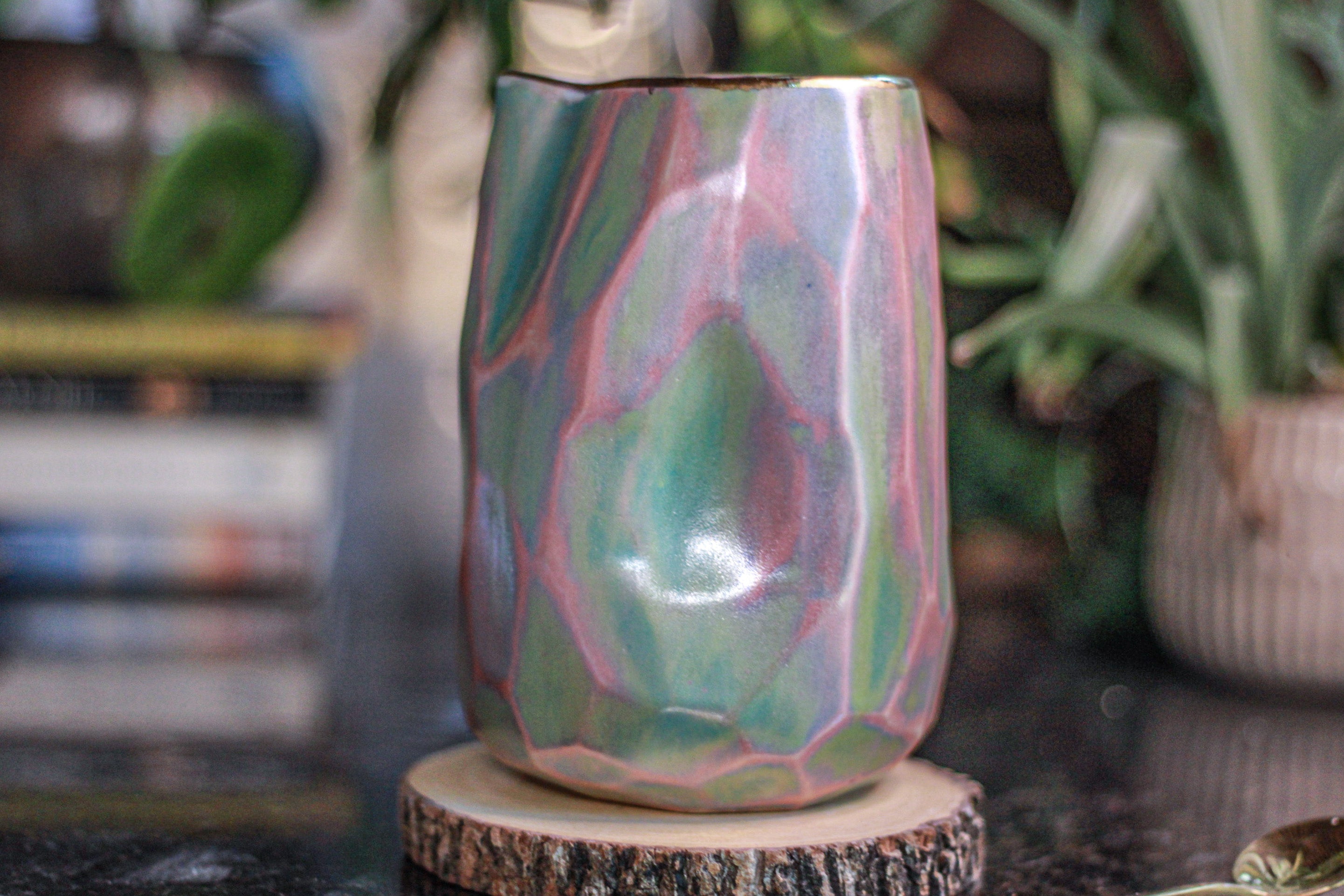 02-C PROTOTYPE Crystal Divot Bedside Pitcher, 22 oz.