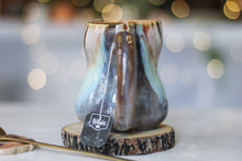 Load image into Gallery viewer, 11-B Soft Earth Series PROTOTYPE Petite Notched Gourd Mug - MISFIT, 12 oz. - 30% off