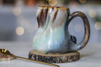 11-B Soft Earth Series PROTOTYPE Petite Notched Gourd Mug - MISFIT, 12 oz. - 30% off