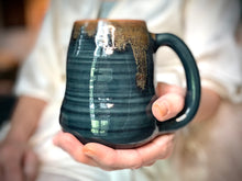 Load image into Gallery viewer, 10-F Deep Blue Textured Mug, 16 oz.