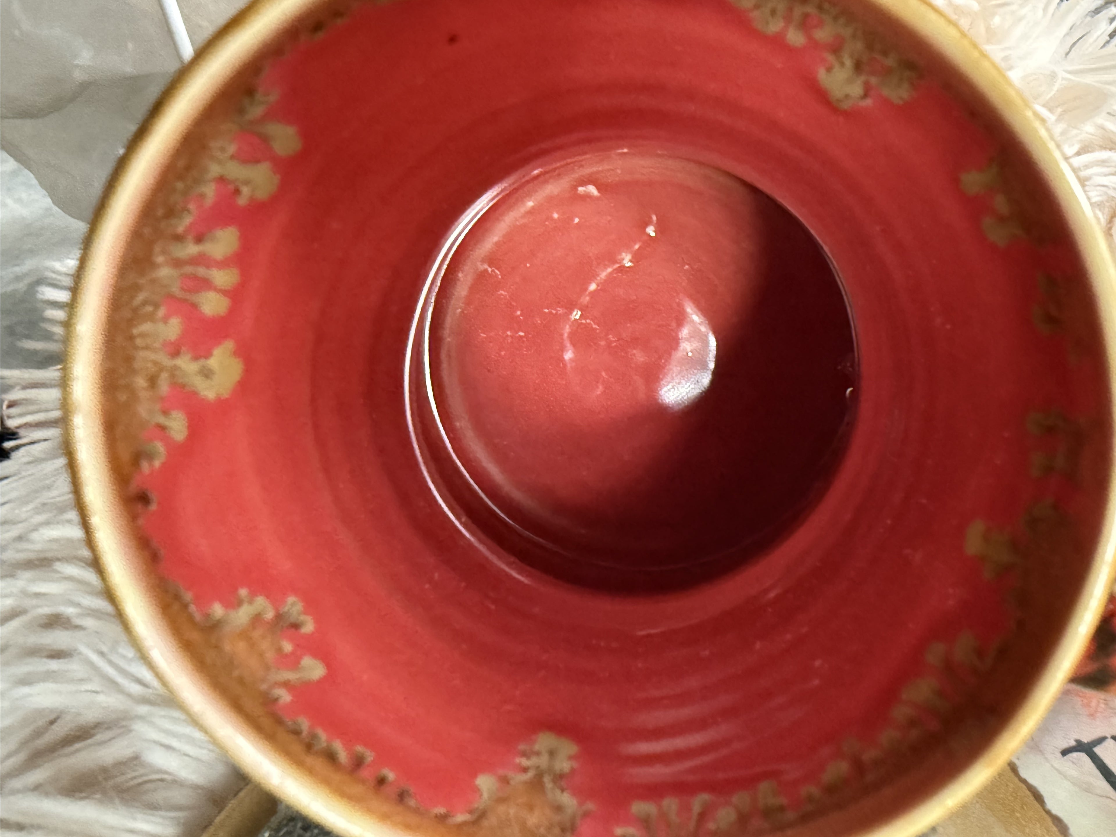 03-B Amber 'FLOW' Variation PROTOTYPE Gourd Mug - TOP SHELF MISFIT, 20 oz.