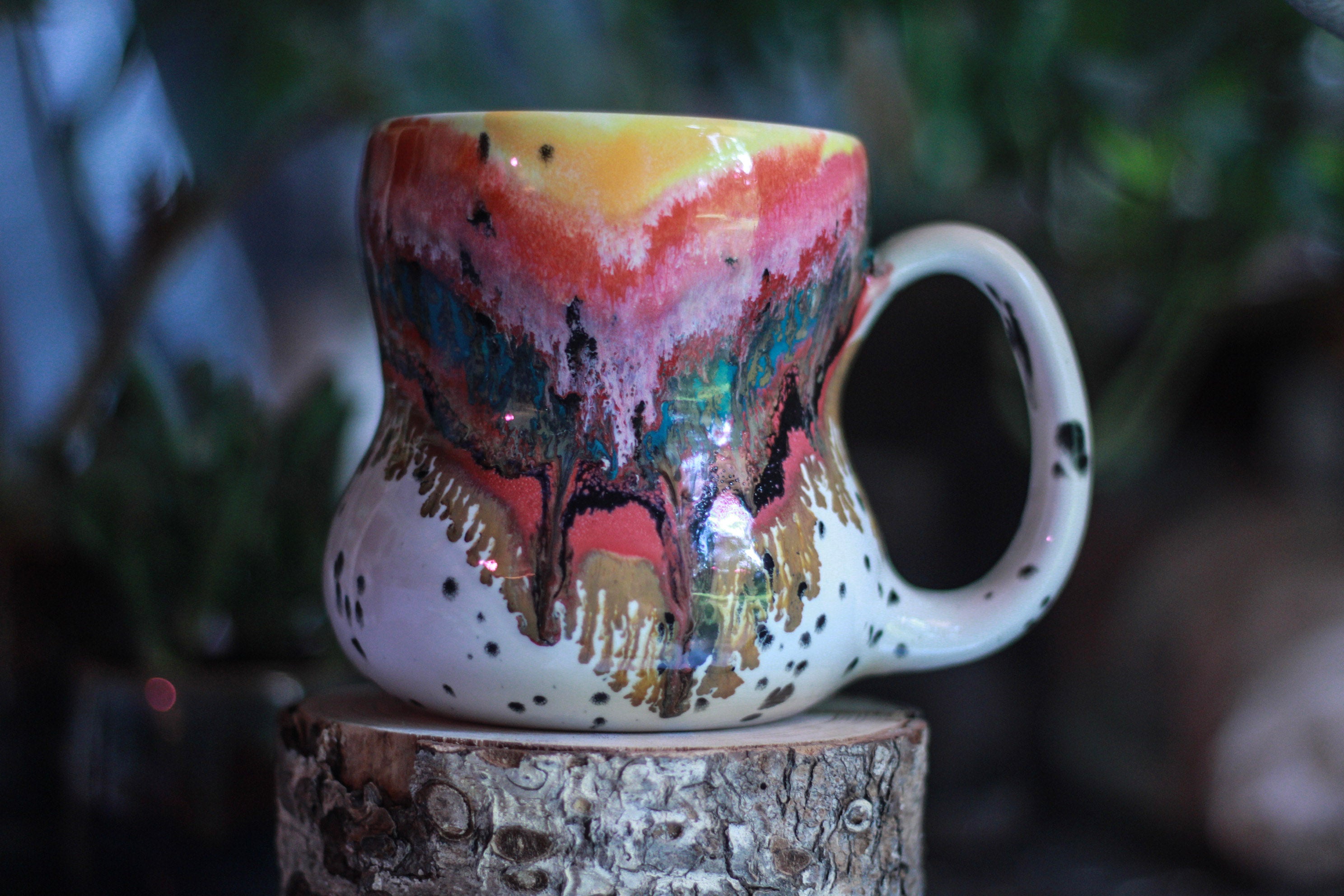 01-A+ Desert Rainbow PROTOTYPE Gourd Mug - TOP SHELF NEXT LEVEL, 20 oz.