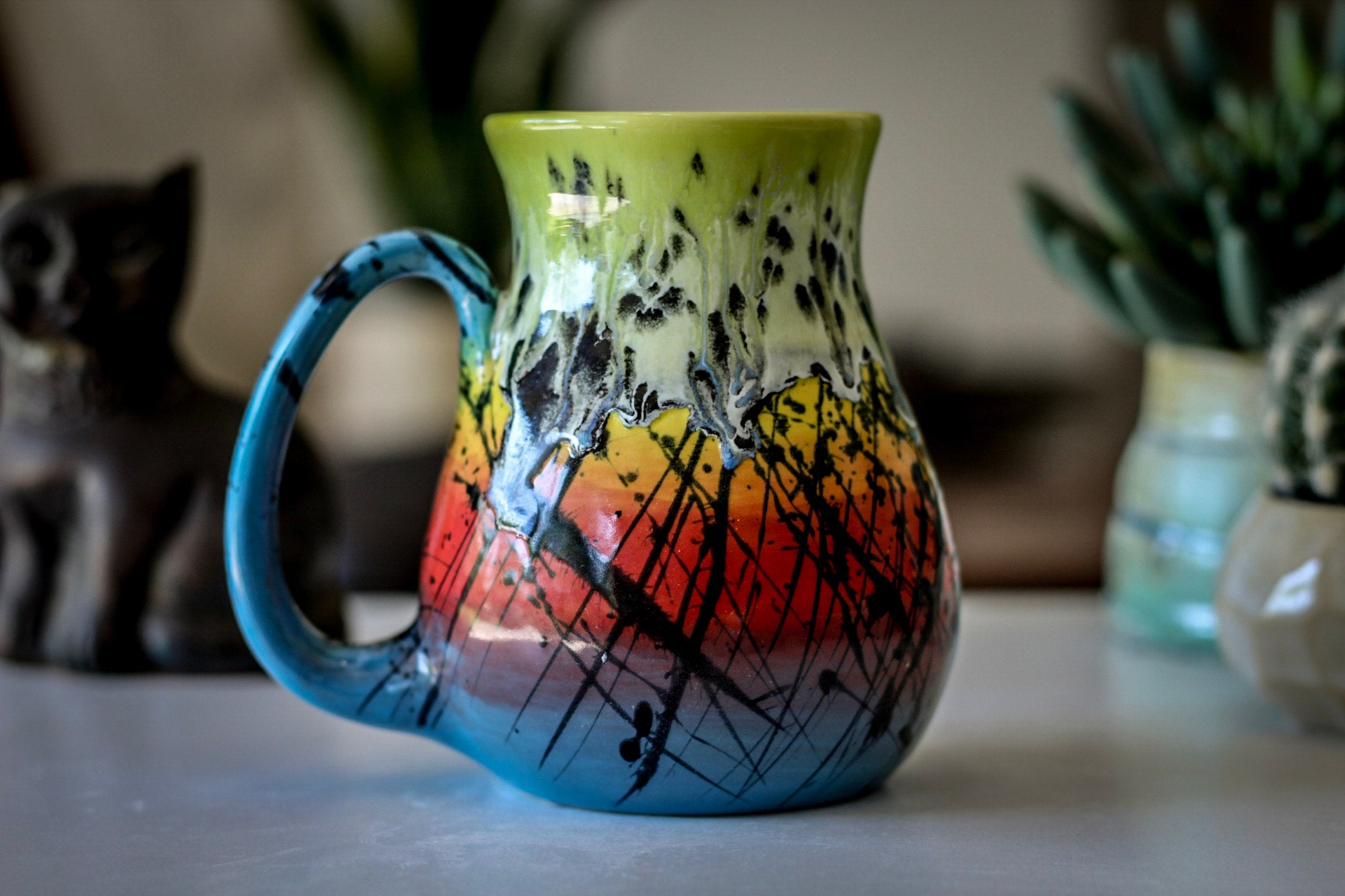 01-A Rainbow Corona Flow Flared Mug - MISFIT, 18 oz. - 15% off