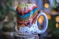 01-B Desert Rainbow Gourd Mug, 26 oz.