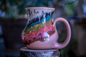 01-C Pink Rainbow Grotto Flared Mug - MINOR MISFIT, 18 oz. - 10% off