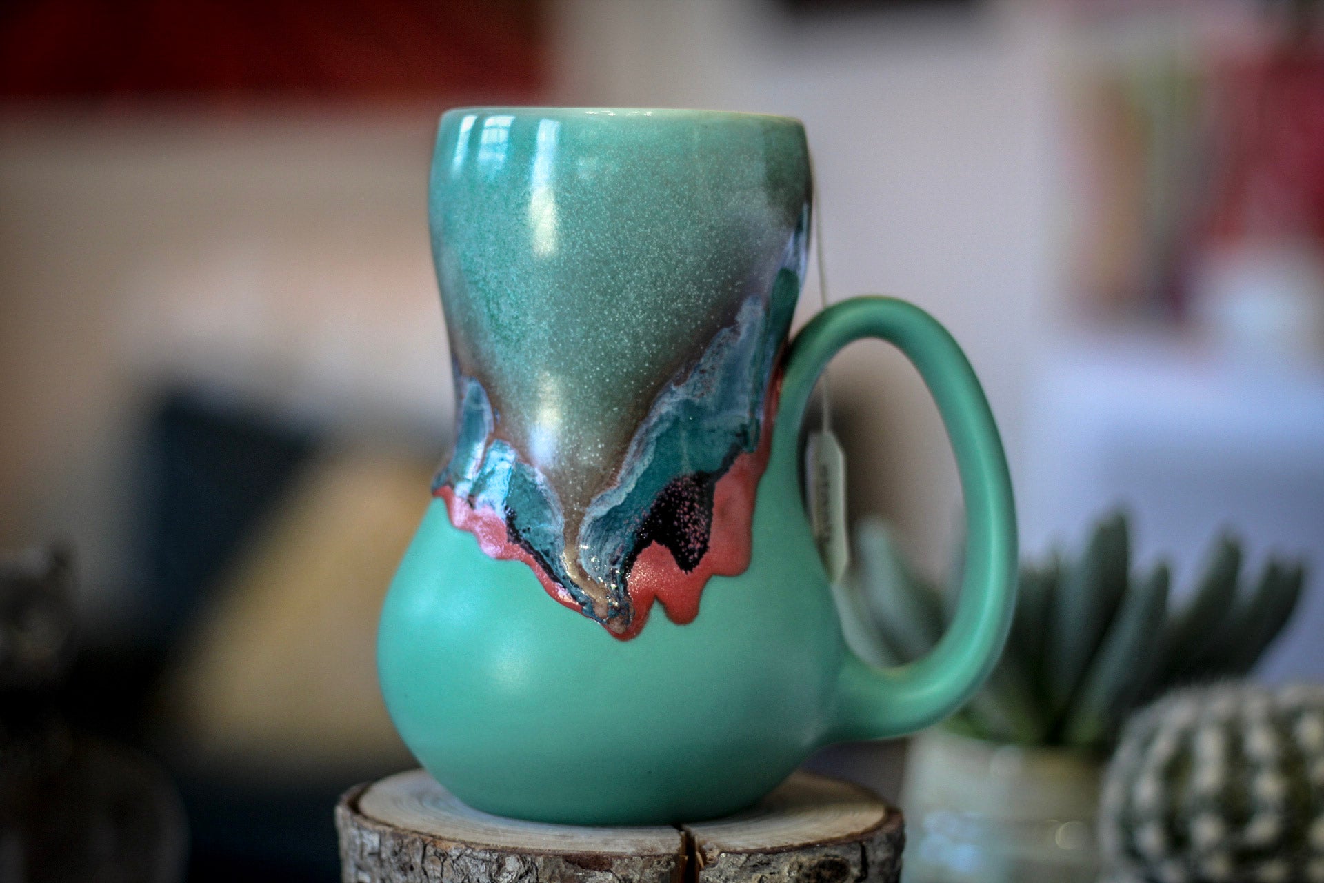01-B Sonora Notched Gourd Mug - TOP SHELF, 18 oz.