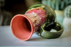 01-A Coral Mountain Meadow Barely Flared Acorn Mug - TOP SHELF, 20 oz.