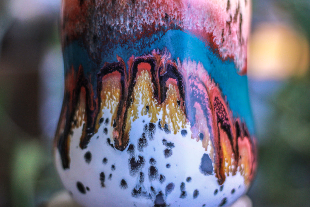 01-A Desert Rainbow Gourd Mug, 26 oz.