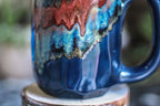08-B Fire & Ice Notched Crystal Mug, 24 oz.