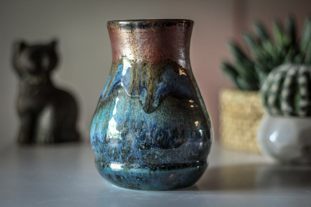 11-B Copper Agate Barely Flared Acorn Mug - TOP SHELF, 19 oz.