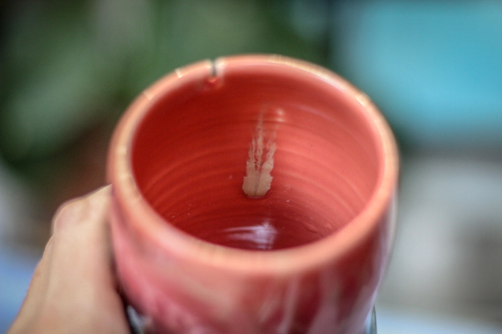 07-C Coral Grotto Notched Gourd Mug, 17 oz.