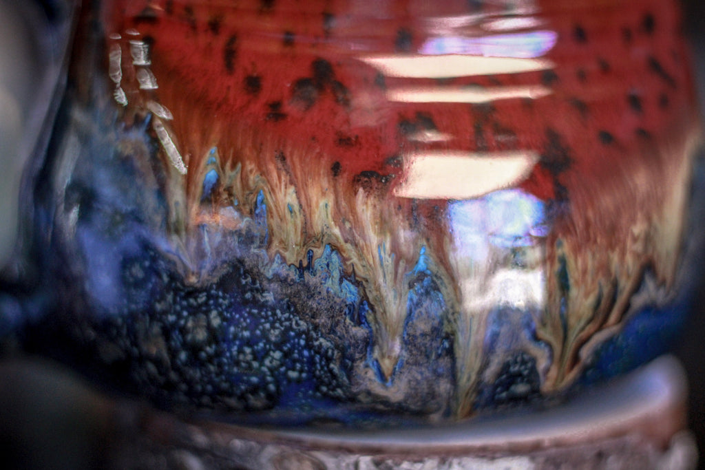 09-C Molten Melon Variation Wonky Mug, 29 oz.