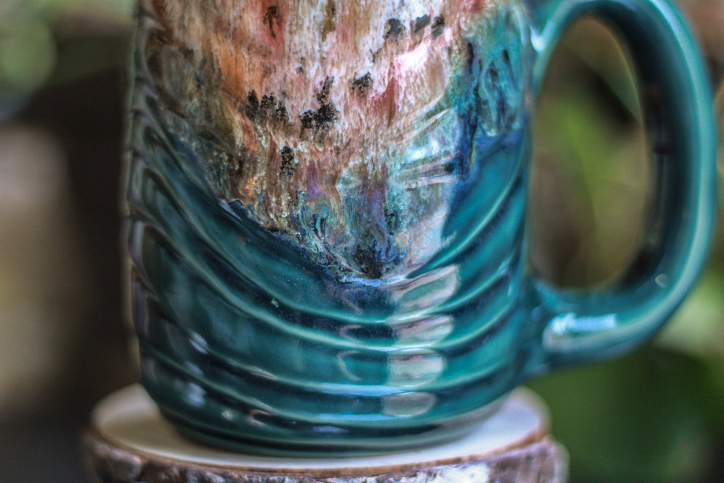 10-D Molten Cheetah Notched Textured Mug - MISFIT, 24 oz. - 15% off