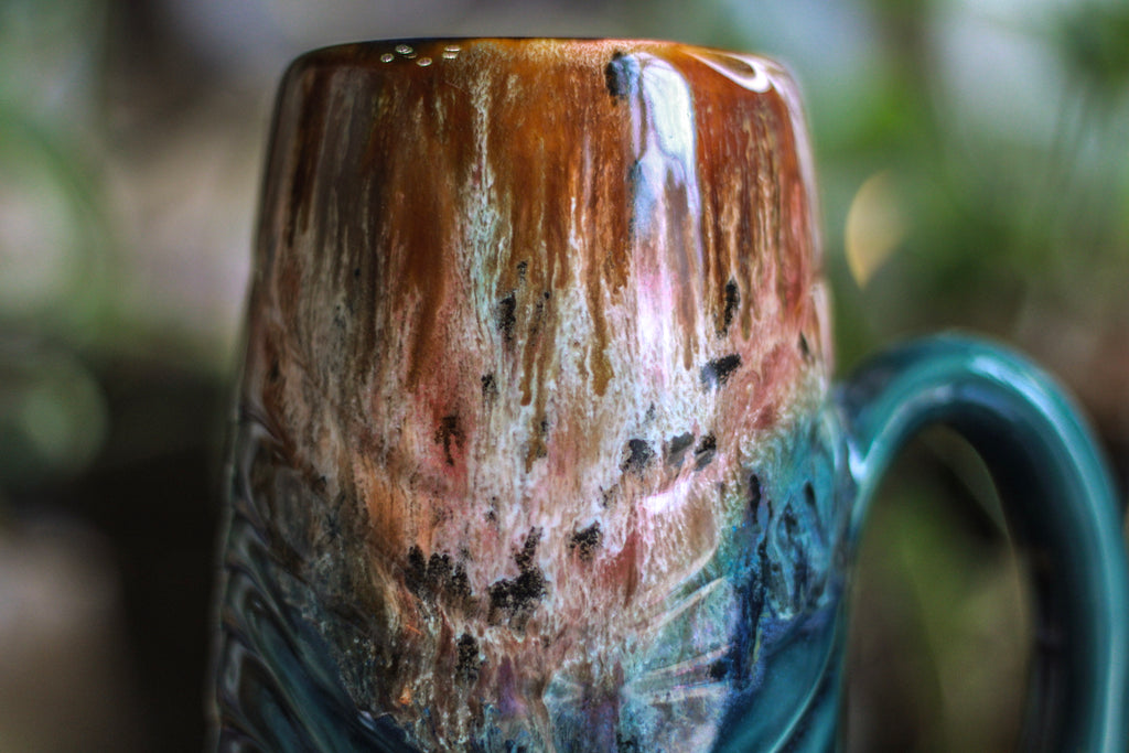 10-D Molten Cheetah Notched Textured Mug - MISFIT, 24 oz. - 15% off
