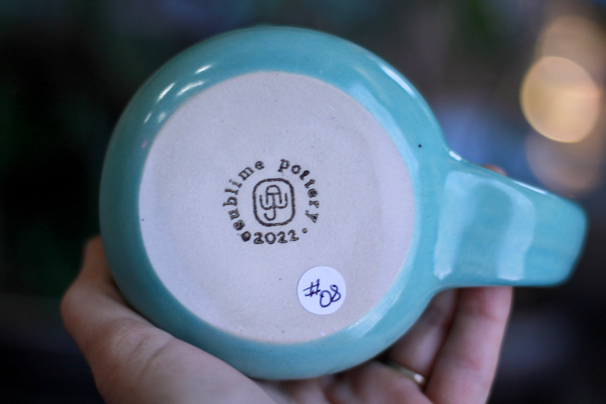 08-F Atlantean Jade PROTOTYPE Gourd Mug, 14 oz.