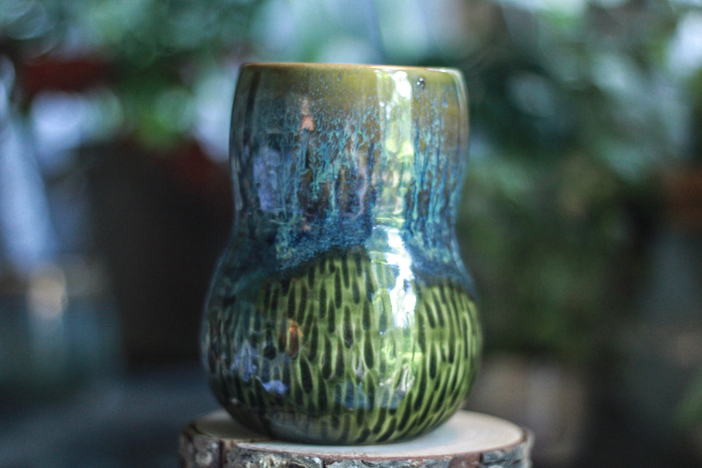 09-D Mossy Wave Textured Gourd Mug - ODDBALL, 18 oz. - 10% off