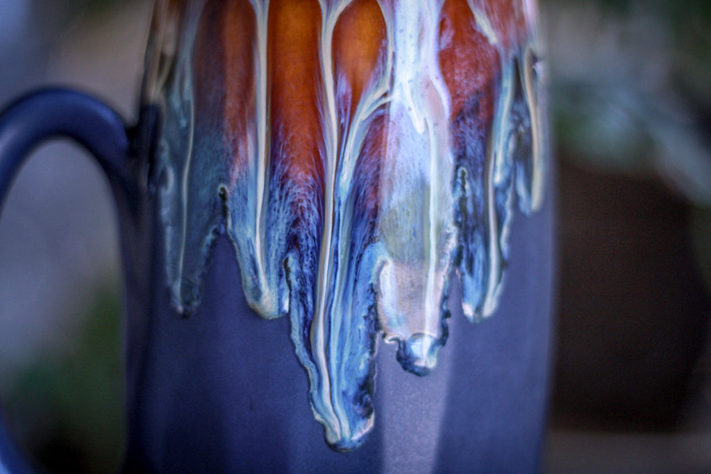 08-D New Wave Notched Crystal Mug, 25 oz.