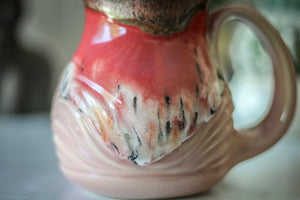 10-C Copper Agate Variation Flared Textured Mug, 18 oz.
