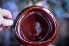 09-C Molten Melon Variation Wonky Mug, 29 oz.