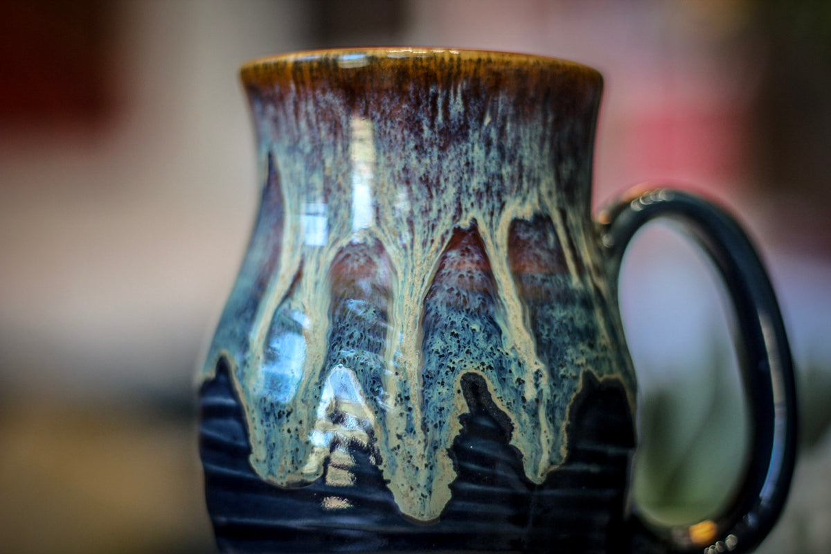 10-D New Wave Barely Flared Textured Mug, 12 oz.