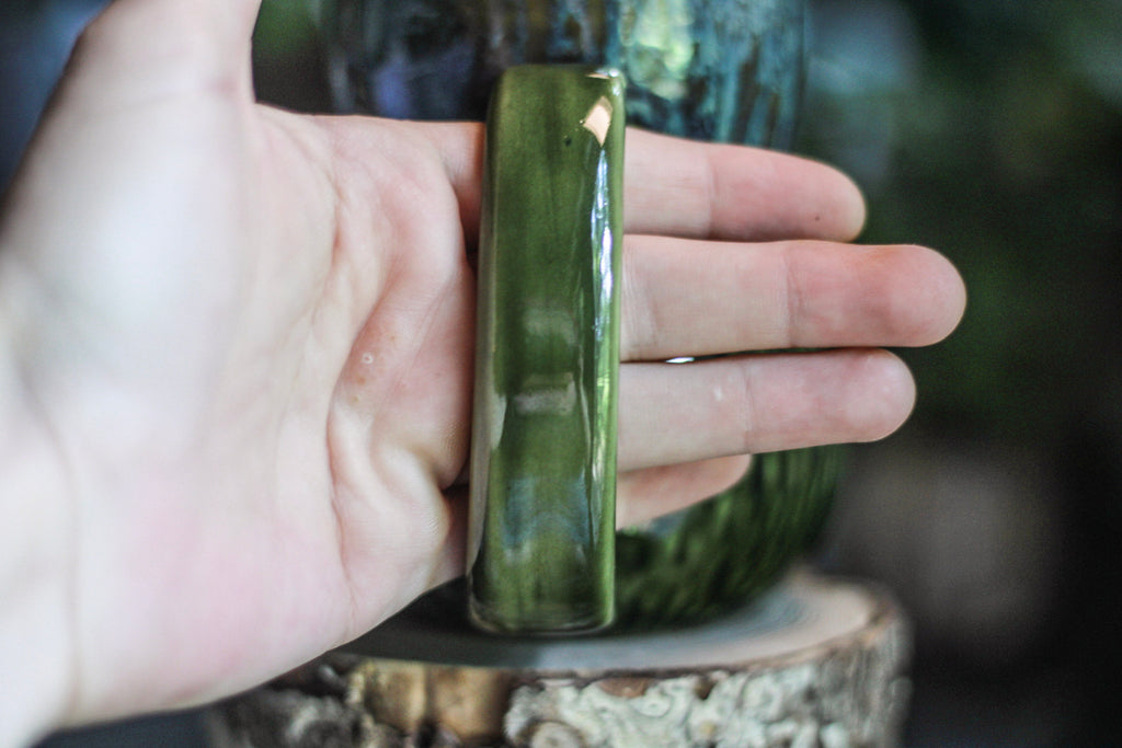09-D Mossy Wave Textured Gourd Mug - ODDBALL, 18 oz. - 10% off