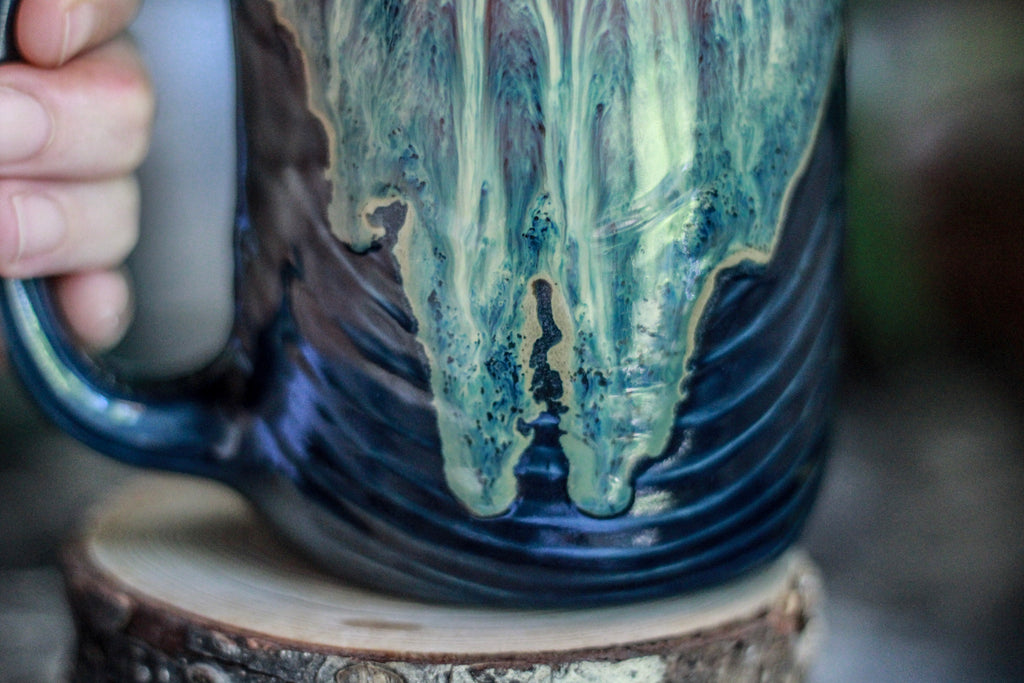 16-D New Wave Textured Stein Mug - TOP SHELF, 23 oz.