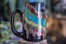 Load image into Gallery viewer, 32-B Black Rainbow Grotto Notched Mug - MISFIT, 24 oz. - 20% off