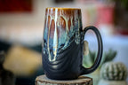 11-D New Wave Textured Notched Mug - TOP SHELF, 18 oz.