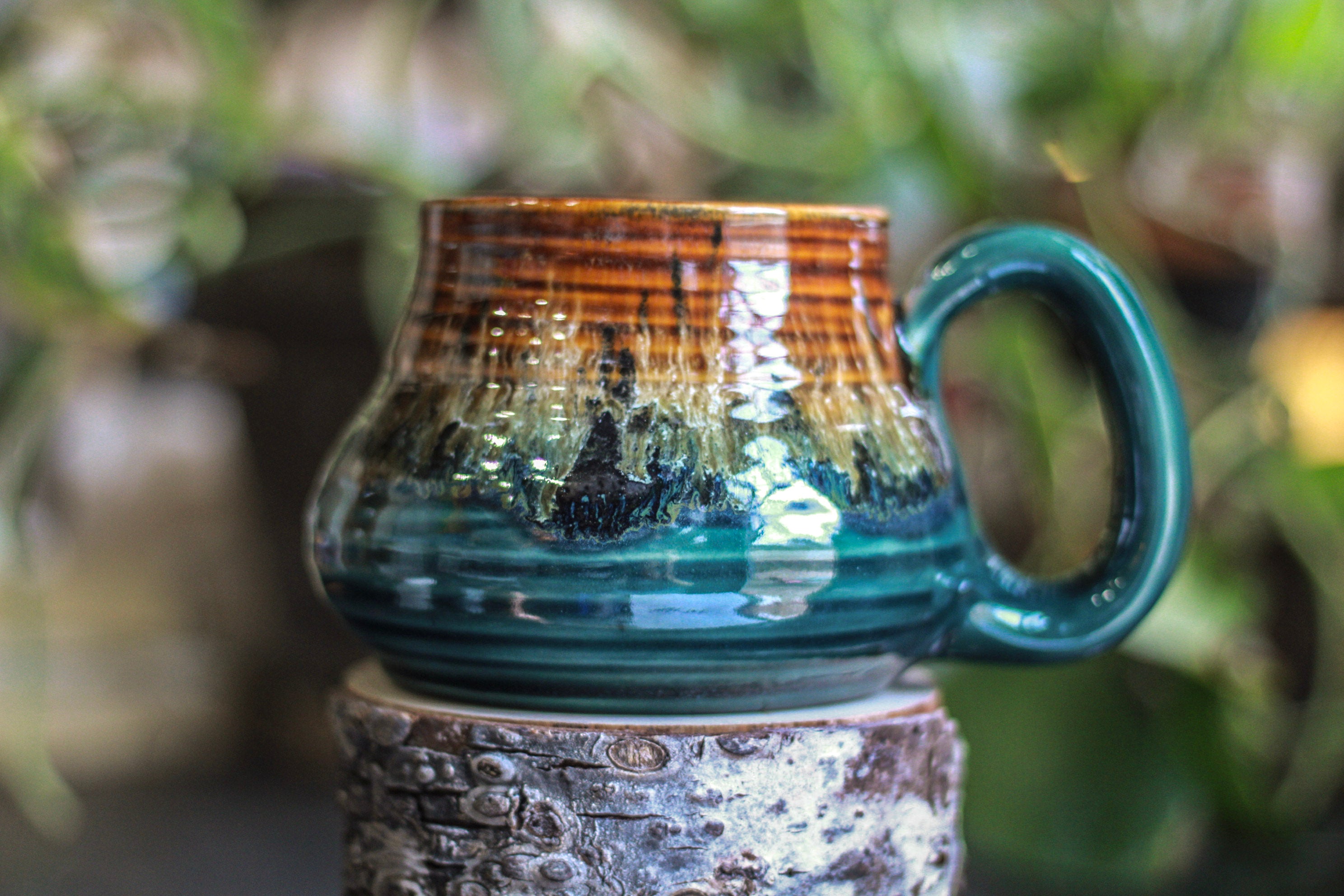011-D Molten Cheetah Textured Mug, 20 oz.