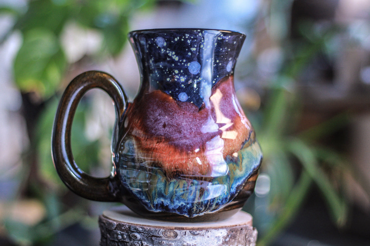 14-D Starry Night Variation Flared Textured Mug - MINOR MISFIT, 23 oz. - 10% off