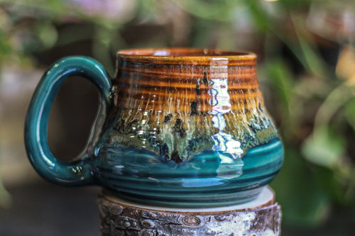 011-D Molten Cheetah Textured Mug, 20 oz.