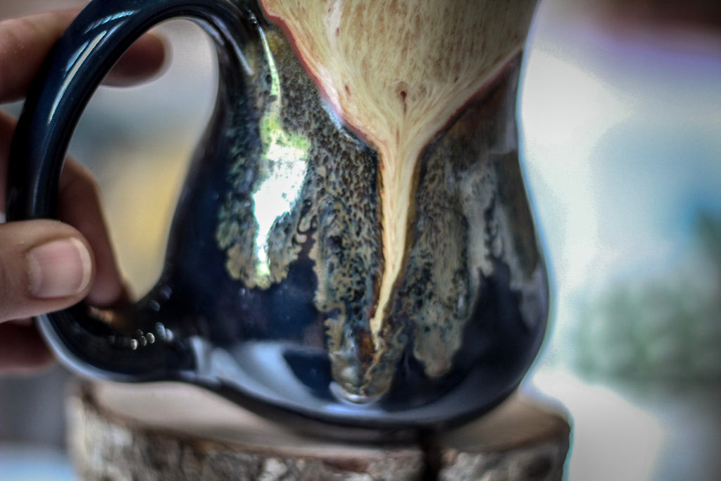 10-F Lava Falls Variation Flared Notched Mug, 13 oz.