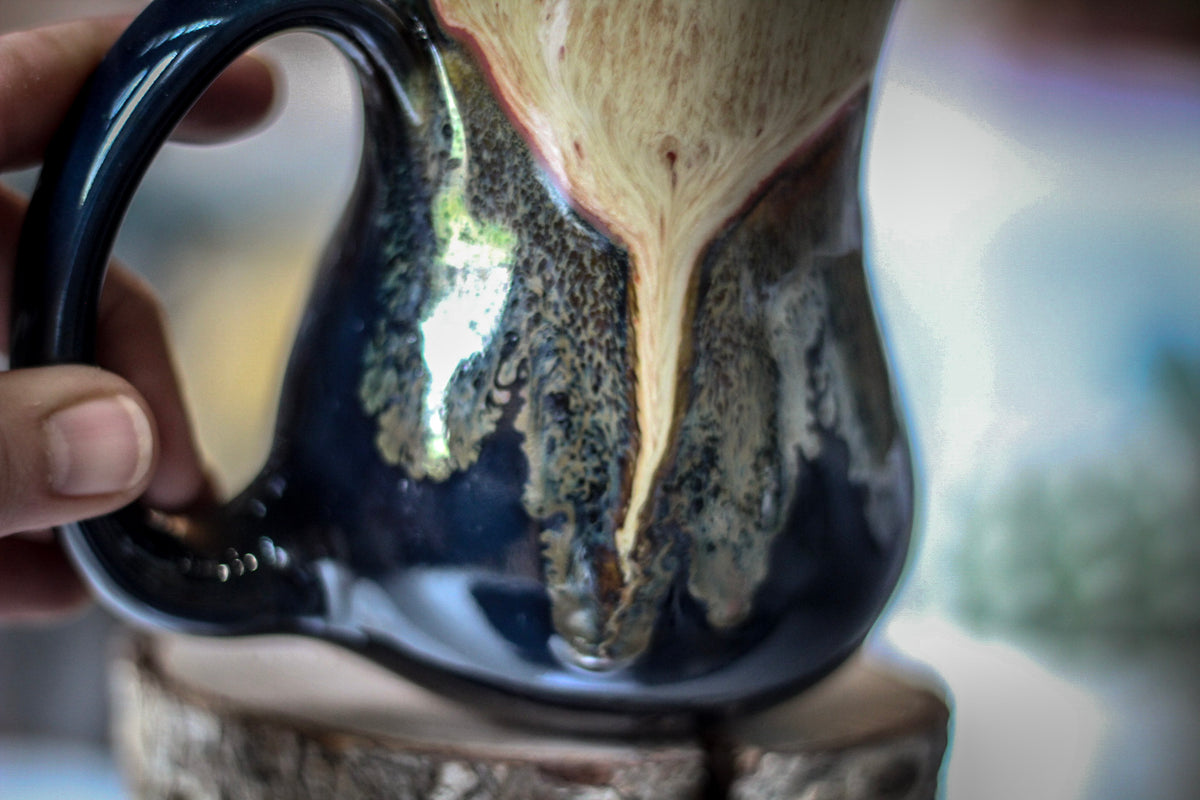 10-F Lava Falls Variation Flared Notched Mug, 13 oz.