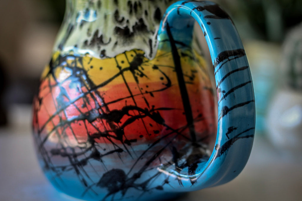 01-A Rainbow Corona Flow Flared Mug - MISFIT, 18 oz. - 15% off
