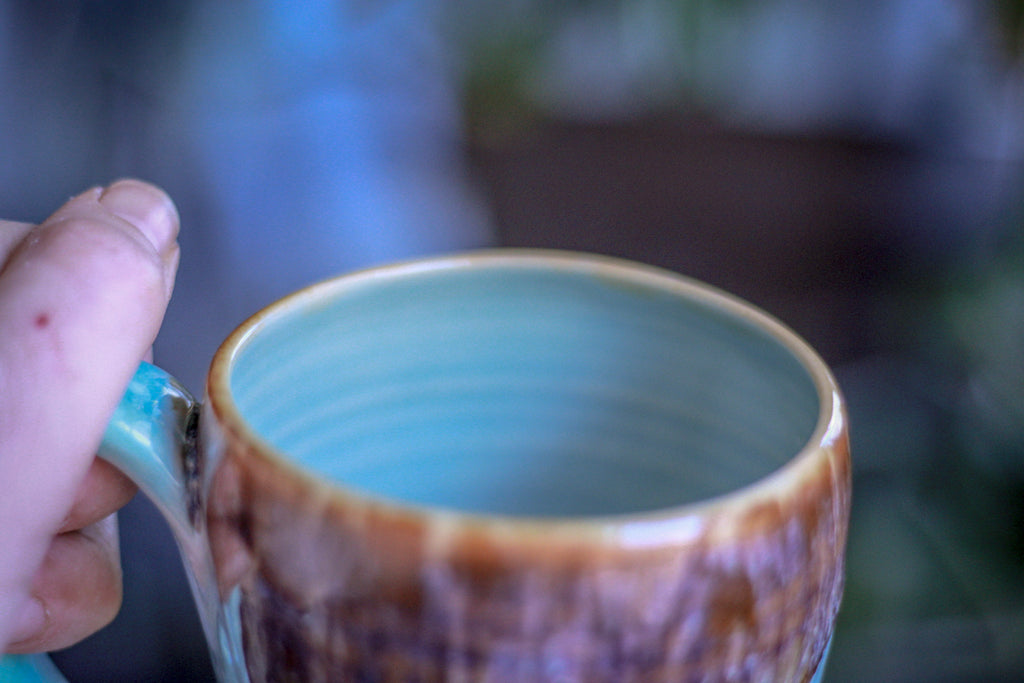 01-E Artic Wave Textured Mug, 10 oz.
