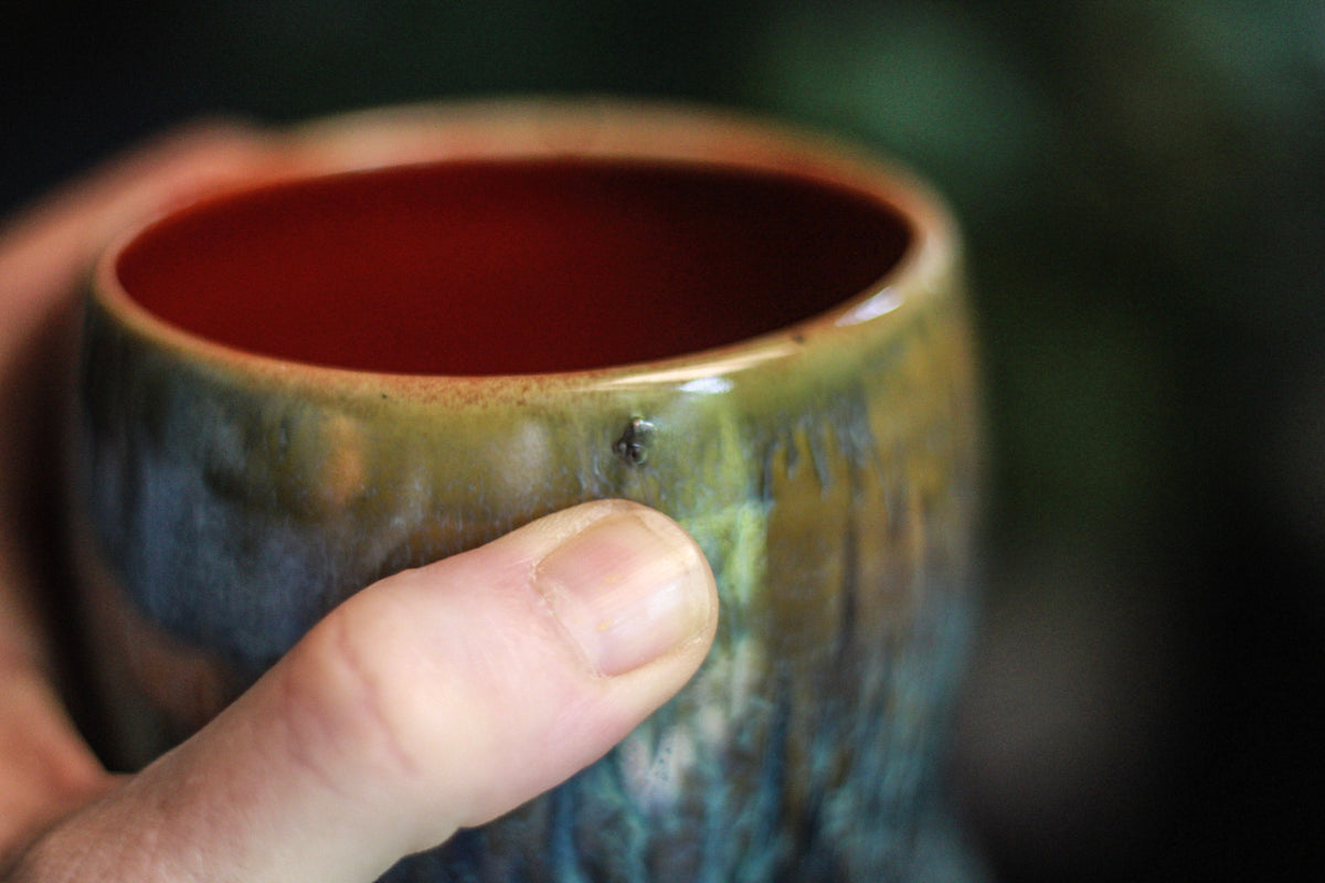 09-D Mossy Wave Textured Gourd Mug - ODDBALL, 18 oz. - 10% off